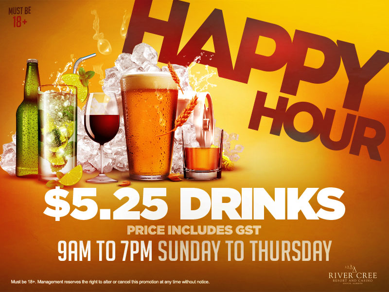 River Cree's $5.25 Happy Hour Drinks