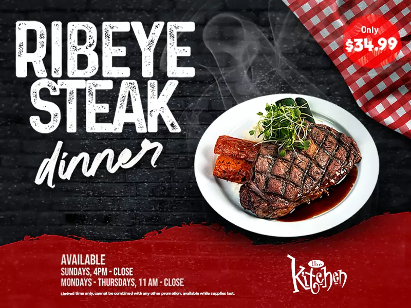 The Kitchen: Ribeye Steak Dinner