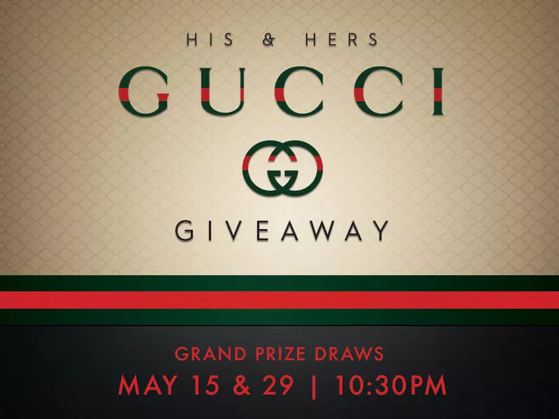 May Table Games Gucci Giveaway